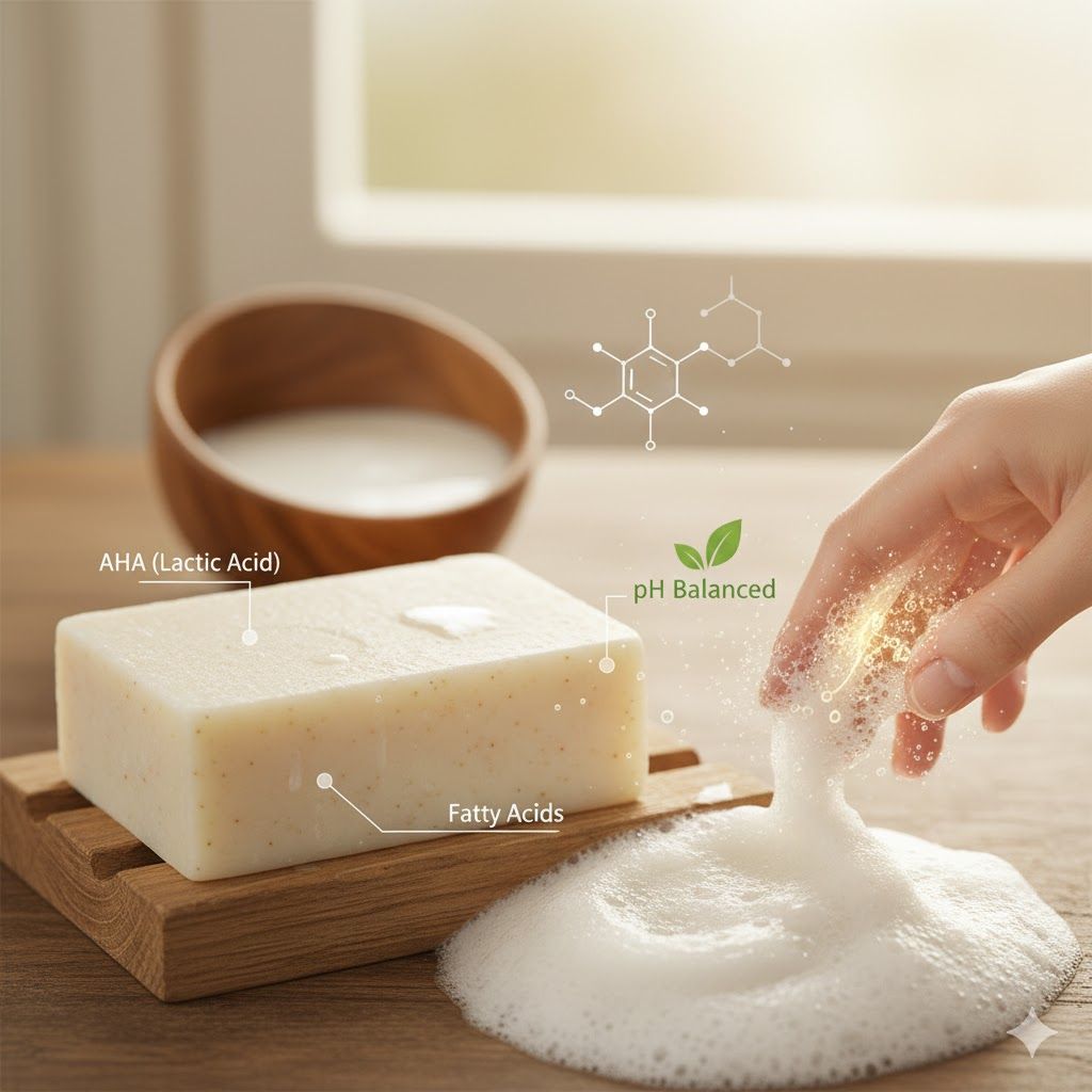 🐐 Why Does Your Skin Love It? 5 Scientific Benefits of Goat Milk Soap (The Sensitive Skin Guide)