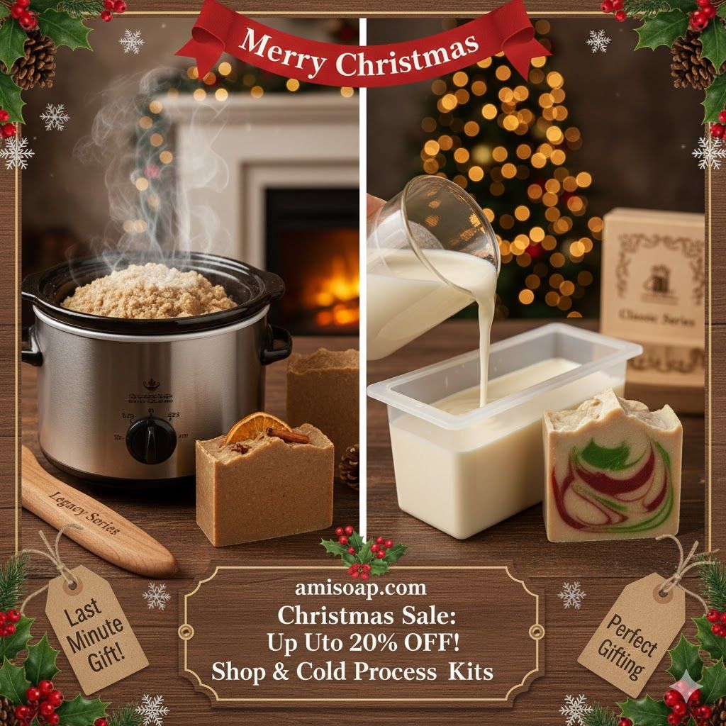 Too Late for Cold Process? The Beginner’s Guide to Christmas Hot Process Soap