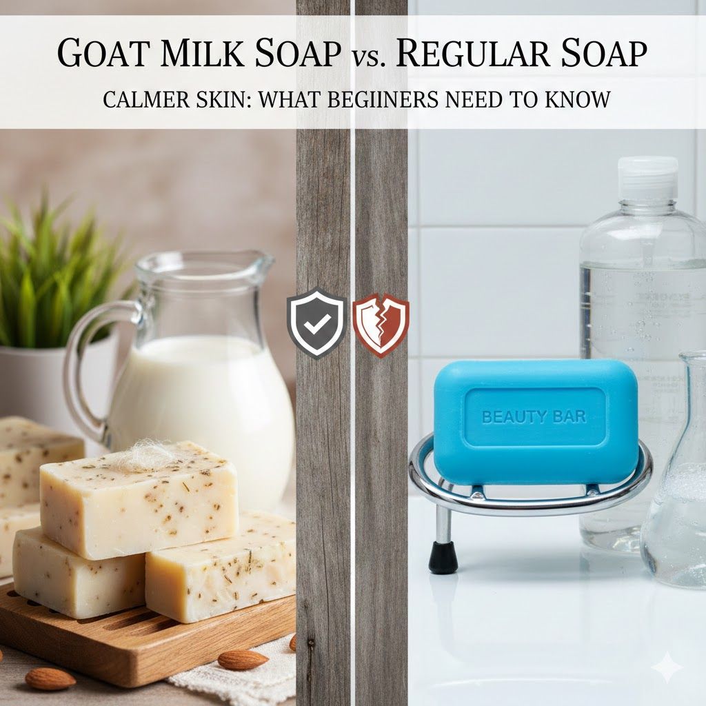 Goat Milk Soap vs. Regular Soap: What Beginners Need to Know for Calmer Skin