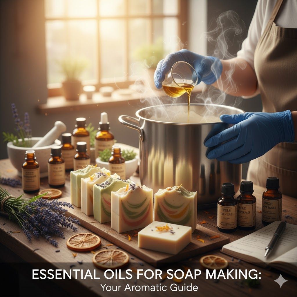 🌿 Scent & Sensation: The Essential Guide to Using Essential Oils in Soap Making