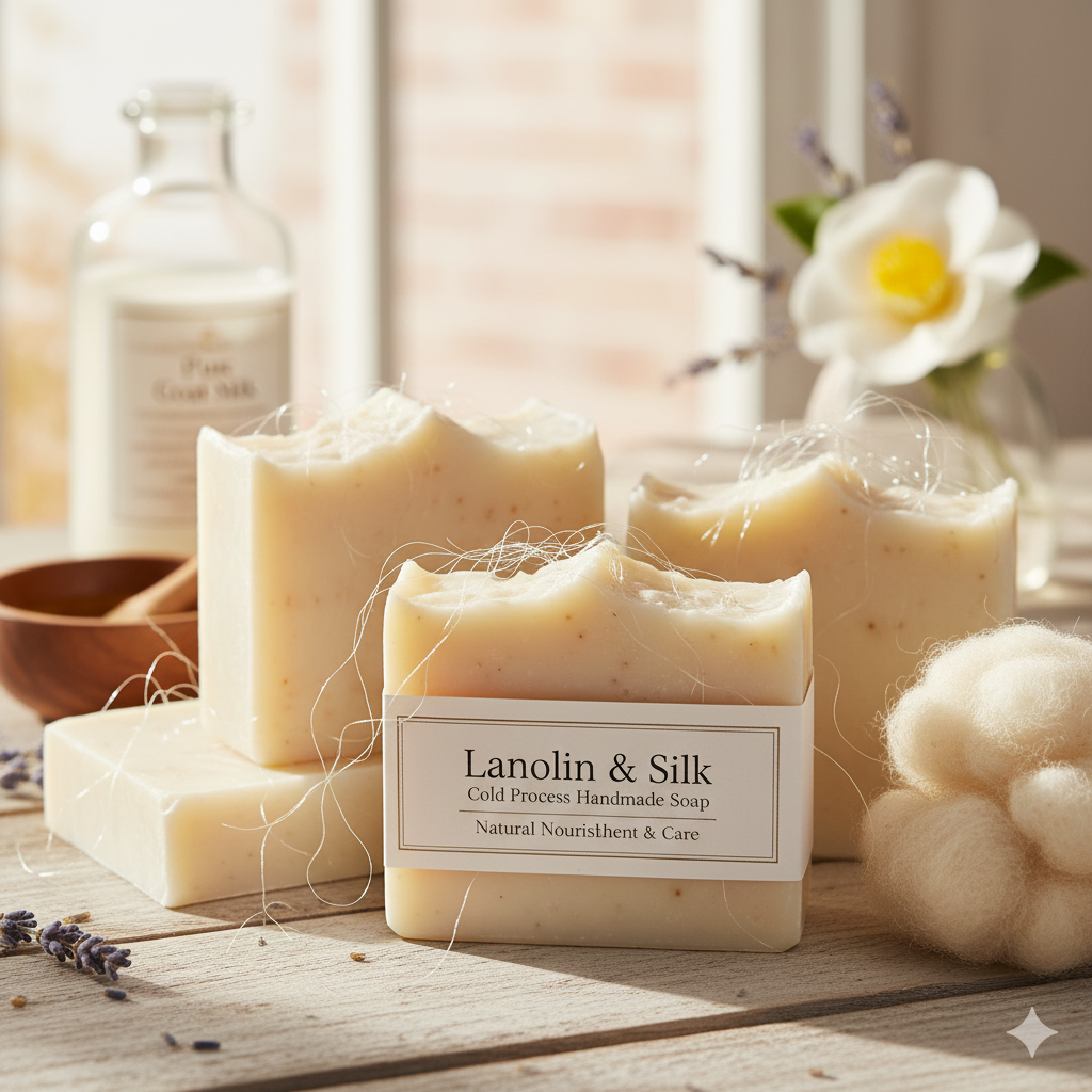 Lanolin & Silk Cold Process Handmade Soap: Return to the Beauty of Nature