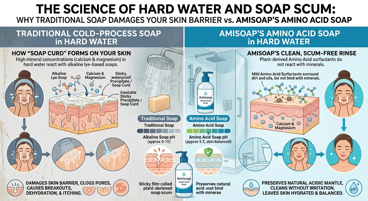 Is Your Tap Water Ruining Your Skin? The Hidden Danger of Hard Water Soap Scum