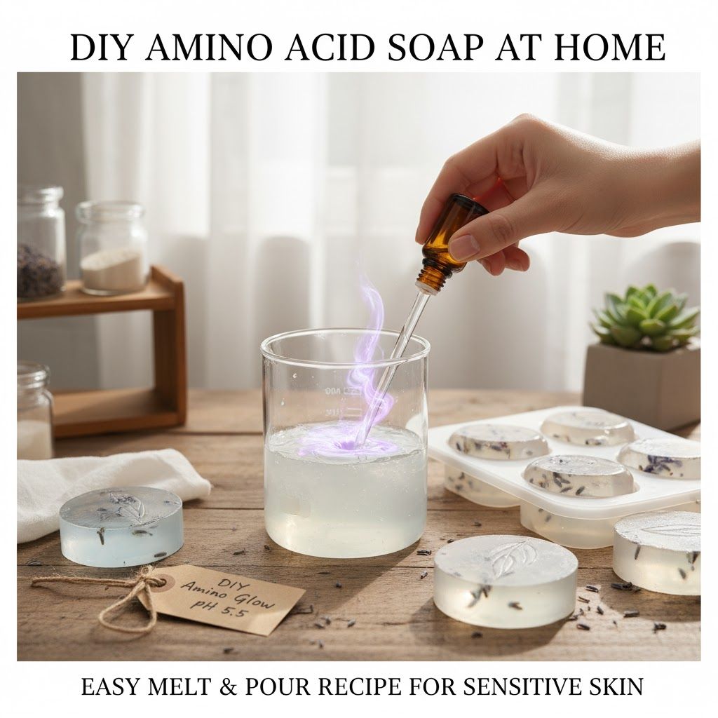 ✨ DIY Skincare Magic: How to Make Natural Amino Acid Soap at Home? (Ultra Gentle Formula)