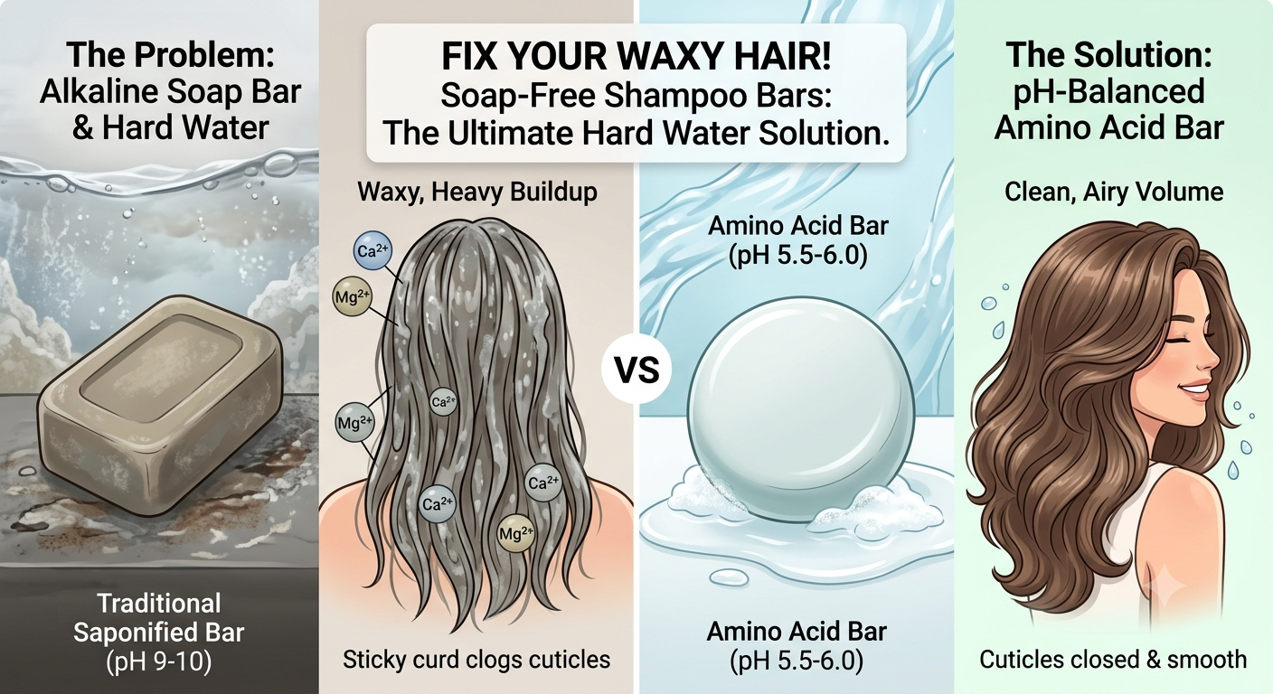 Why Your Hair Feels Waxy After Using a Shampoo Bar (And How to Fix It)