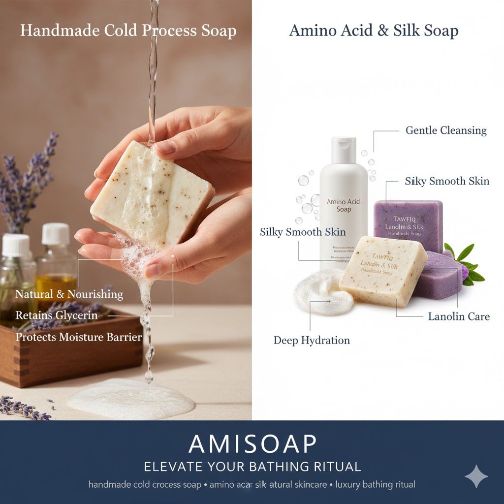 🌟 AMISOAP Exclusive Revelation: The Secret to the Luxury of Handmade Cold Process Soap, Amino Acid, and Silk Soap