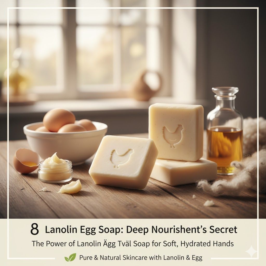🥚 The Secret to Deep Nourishment: Exploring the Skincare Power of Lanolin Egg Soap