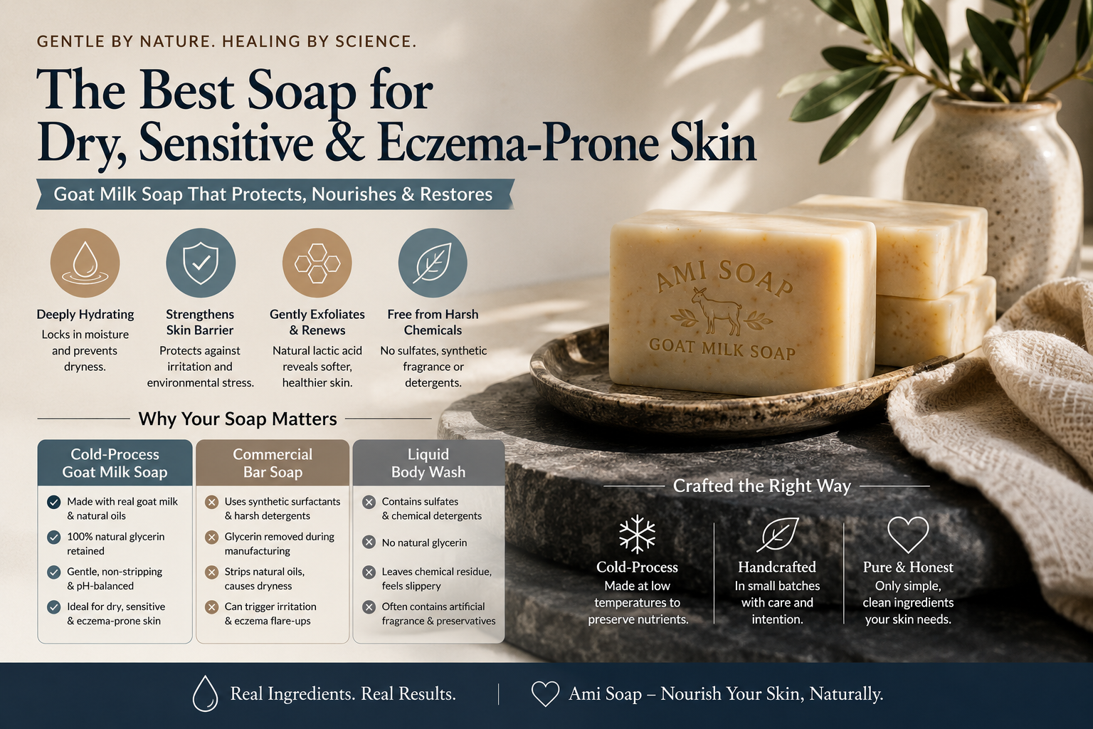 The Cold-Process Secret: Why Goat Milk Soap Is Best for Eczema