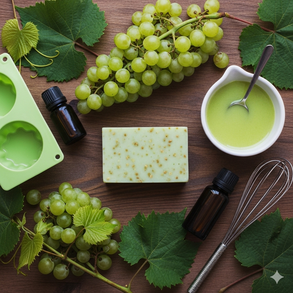 Green Grape Handmade Soap Recipe: DIY a Gentle and Nourishing Cold Process Fruit Soap
