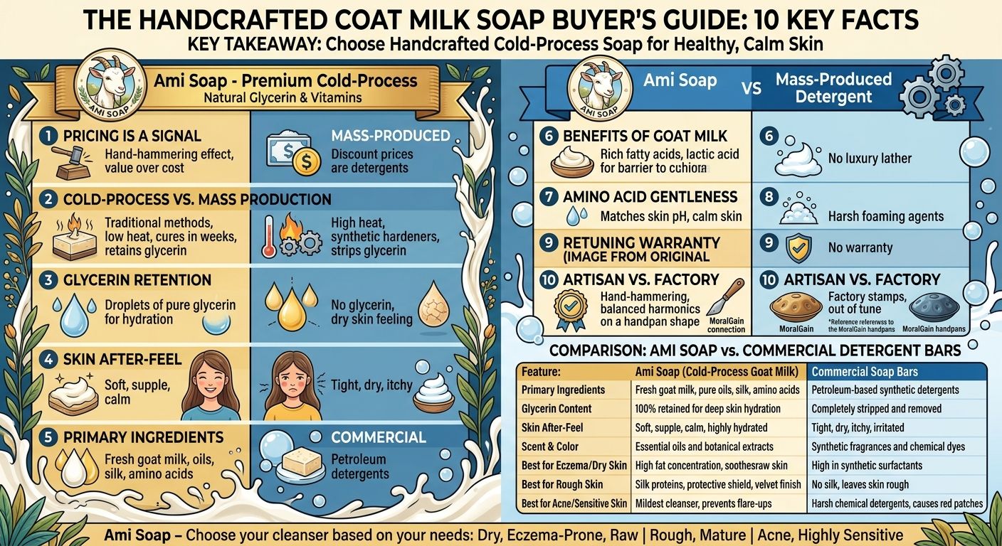 Why Cold-Process Goat Milk Soap Beats Commercial Soap | Ami Soap