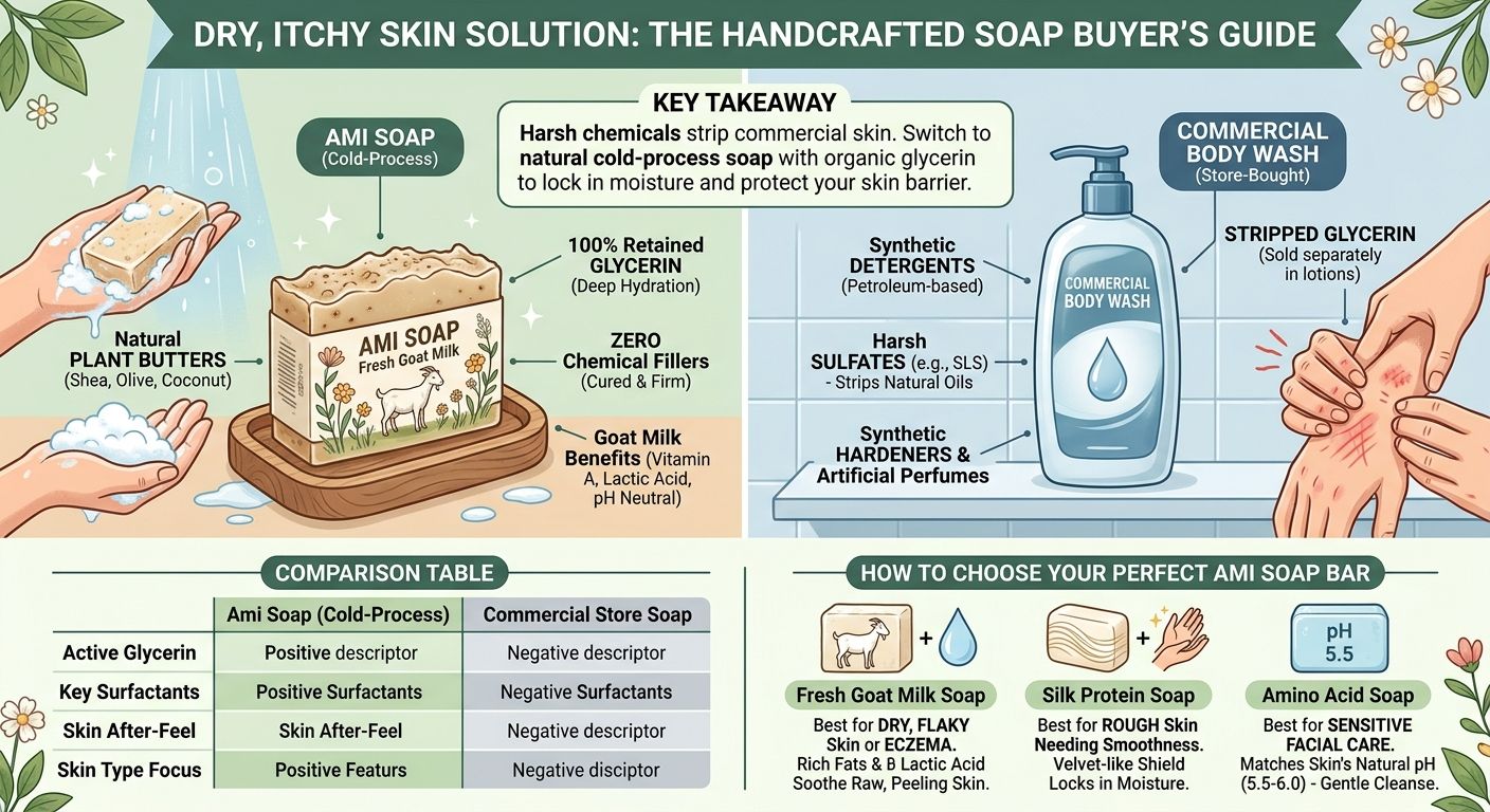 Why Cold-Process Goat Milk Soap is Best for Sensitive Skin | Ami Soap