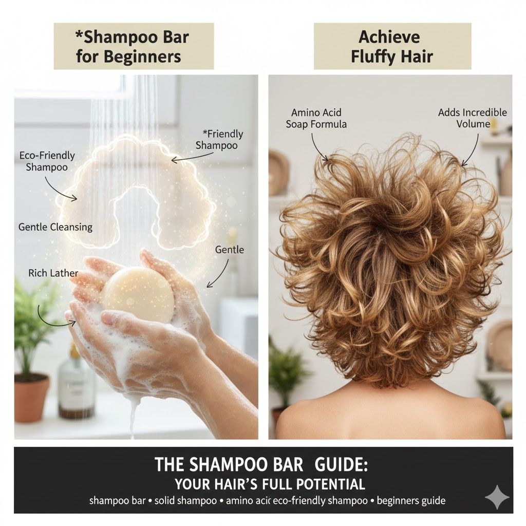 🌿 Shampoo Bar for Beginners: How to Achieve Fluffy Hair with an Amino Acid Soap Bar