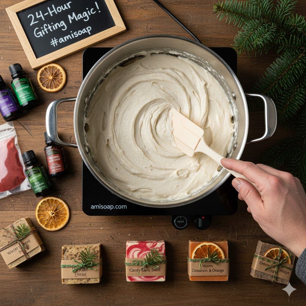 Last-Minute Handmade Soap Christmas Gifts: How to Make Them in Just 24 Hours