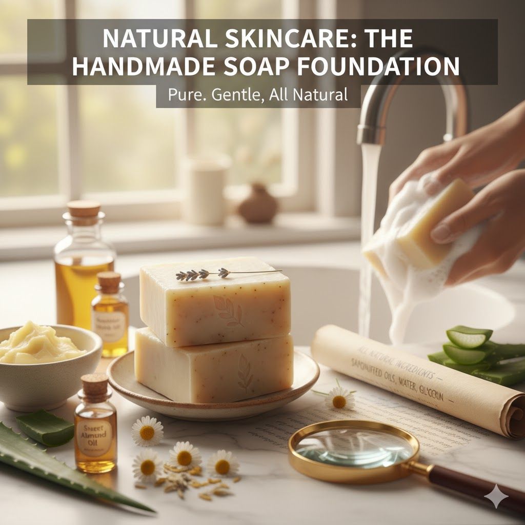 🌿 Embrace Purity: Why Handmade Soap is the Foundation of Your Natural Skincare Routine