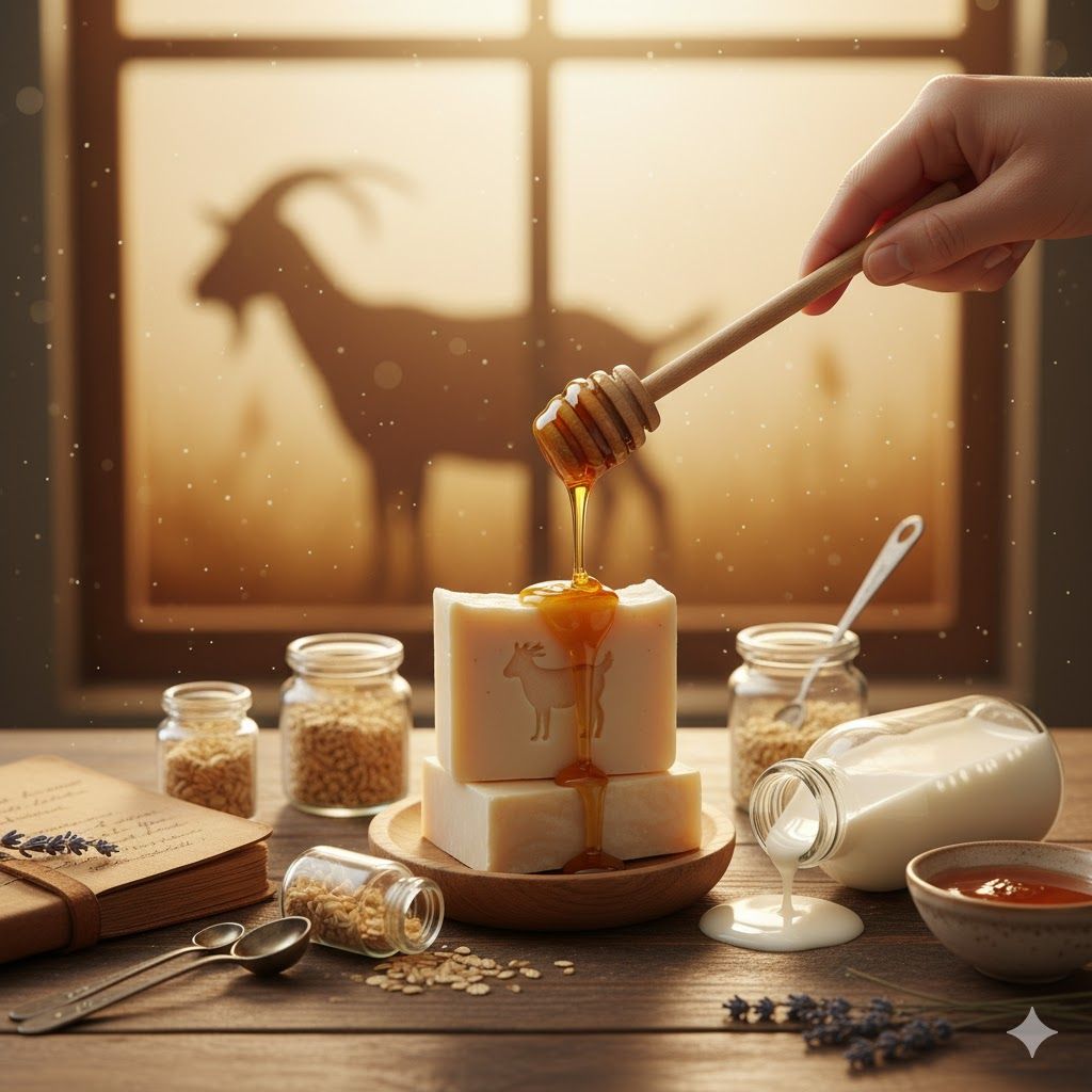 🐐 Why Choose Goat Milk Bar Soap: Making, Benefits, and the Magic of Goat Milk and Honey Soap