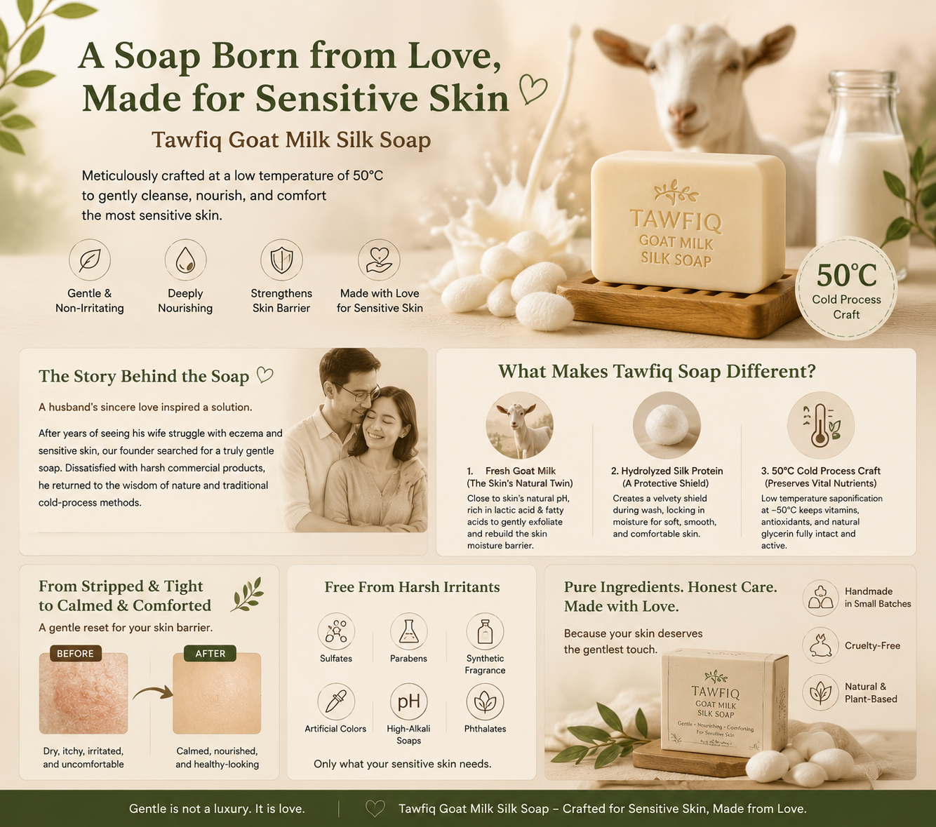 Born Out of Love: The Story Behind Our Goat Milk Silk Soap