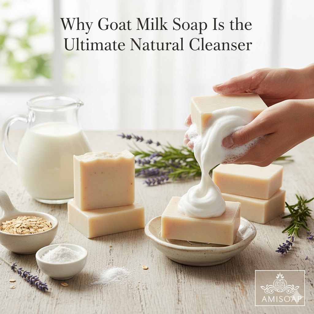 🧼 Why Goat Milk Soap Is the Ultimate Natural Cleanser (And a Must-Try from Amisoap)