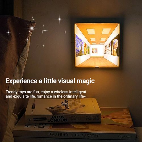 Naked eye 3D magichouse lamp✨ Experience a little visual magic