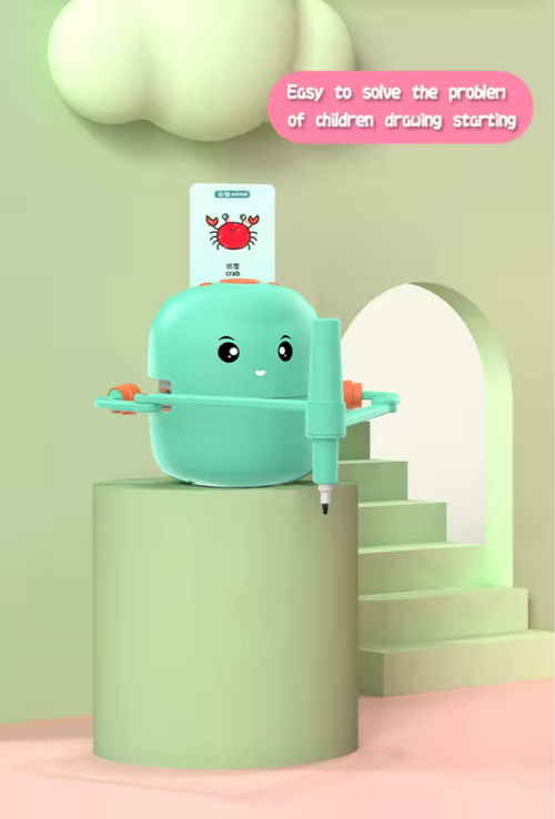 Drawing Robot with Pen and Card Insertion - Smart Children's Drawing Robot, Educational Toy for Children's Growth