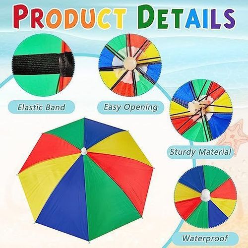 Hands-Free Shade Hat – Adjustable Outdoor Umbrella Hat for Fishing & Camping