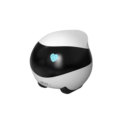 The EBO SE smart home robot features a 1080P camera for pet companionship, security monitoring, and remote control via a mobile app.