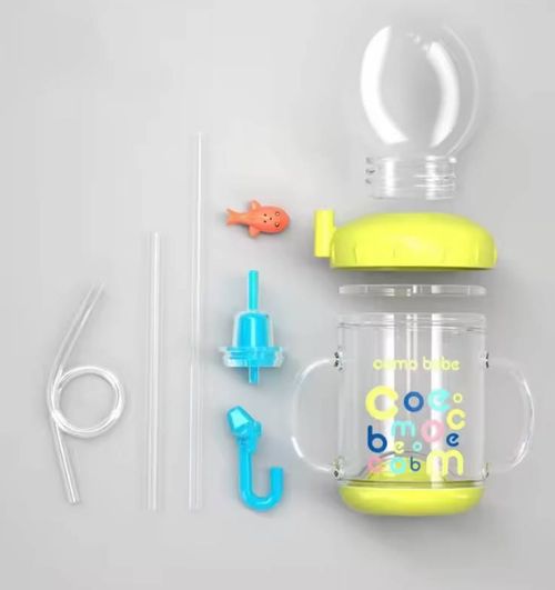 220ml Kids Water Whale Fountain Cup Diving Water Fun Creative Cartoon Baby Cup Leakproof PP Sippy Cup