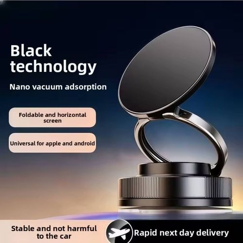 2025 New Magnetic Phone Holder 360 Rotating Adjustable Vacuum Suction Cup Universal