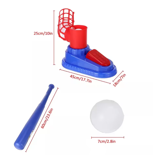 Children's baseball training toy sports indoor and outdoor ball machine boys' bouncy game launcher
