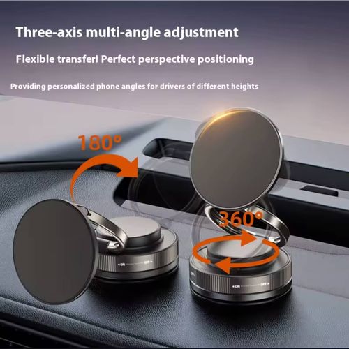 2025 New Magnetic Phone Holder 360 Rotating Adjustable Vacuum Suction Cup Universal