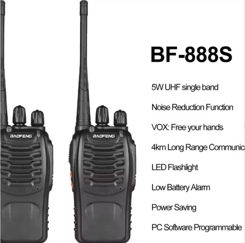 Baofeng BF-888S Walkie-Talkie, Baofeng 4km Radio, High-Power Communication Equipment