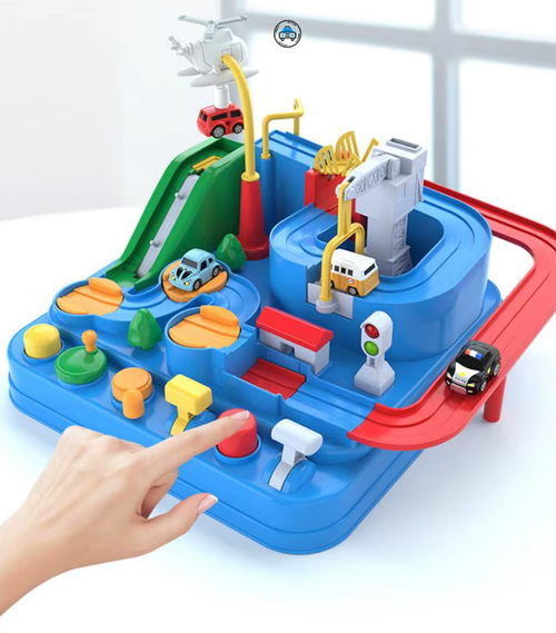 Track car adventure preschool boys' toys educational puzzle children's car toys