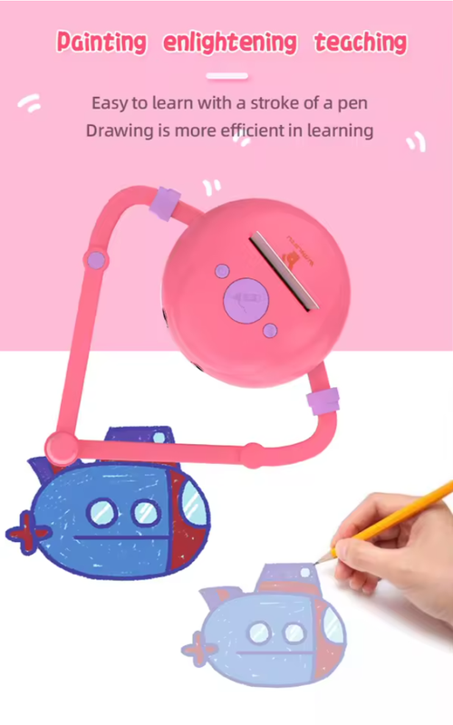 Drawing Robot with Pen and Card Insertion - Smart Children's Drawing Robot, Educational Toy for Children's Growth