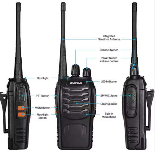 Baofeng BF-888S Walkie-Talkie, Baofeng 4km Radio, High-Power Communication Equipment