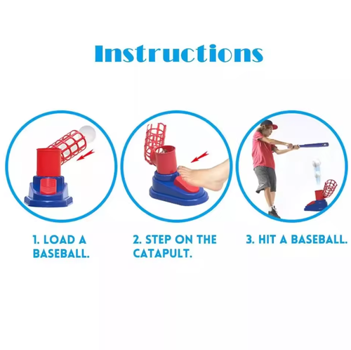 Children's baseball training toy sports indoor and outdoor ball machine boys' bouncy game launcher