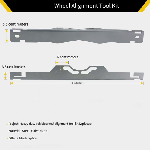 This is a vehicle hub positioning assistance tool. The black metal frame is combined with a tape measure, precisely matching the hub bolts. After installation, the tape measure can quickly measure the hub spacing, assisting in four-wheel alignment and improving the adjustment accuracy. It is an excellent assistant for auto mechanics, ensuring the stability of vehicle driving and the lifespan of tires, and easily solving positioning problems.