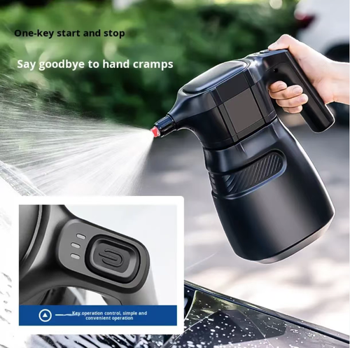 Don't miss out on this one! This all-electric air pressure foam car wash sprayer brings the car wash shop straight to your home! With high-pressure spraying that creates dense and thick foam, dirt automatically floats away. Long battery life and water-saving features make it convenient for all types of spraying. Easily clean the car body and the hidden corners of the wheels, and give your car a spa treatment right at home.
