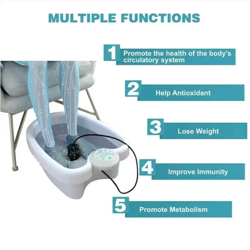 Must-have for office workers! A compact foot bath with water therapy, simply press the button to activate ion energy release, relieving swollen feet and sore legs. With a 30-minute timer, it promotes circulation and metabolism. It operates at a safe low pressure and doesn't take up much space. It can be used even when traveling or renting a place. Just fill the basin with water and enjoy the SPA-level relaxation. After soaking before bedtime, you'll sleep soundly.