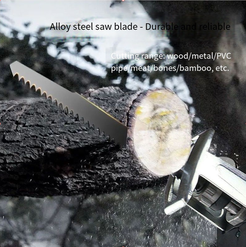 Blue Handheld Electric Portable Reciprocating Saw