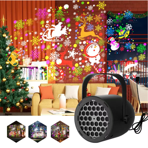 Order today and you will receive 2 high-definition Christmas party snowflake pattern projectors. No complicated setup is required to create a Christmas atmosphere. It comes with various theme patterns such as snowflakes and elk, and its handle design makes it convenient to carry and move. It is suitable for living rooms, bedrooms, camping and other scenarios. The USB power supply is flexible, allowing you to instantly transform any space into a masterpiece filled with Christmas themes.