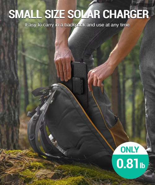 Outdoor Party says goodbye to power outage anxiety! Monocrystalline silicon foldable solar panels, with a high photoelectric conversion rate of 24%, can charge efficiently even on cloudy days. Dual USB interfaces are compatible with multiple devices. Oxford fabric material is scratch-resistant and wear-resistant. Foldable and portable, it can be hung on the backpack and charged while walking, making it extremely convenient.