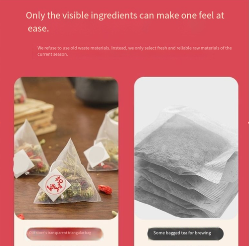 Dandelion, chrysanthemum and mulberry seed tea - the liver-cleansing tea for those who stay up late and sit for long periods. This tea is made with carefully selected herbs such as dandelion, chrysanthemum and mulberry seed. It clears heat, calms the liver, improves vision, moistens the intestines and relieves constipation caused by staying up late. It is easy to brew. Each bag contains 50 servings. If you place an order today, you will receive 2 large bags, totaling 100 servings.