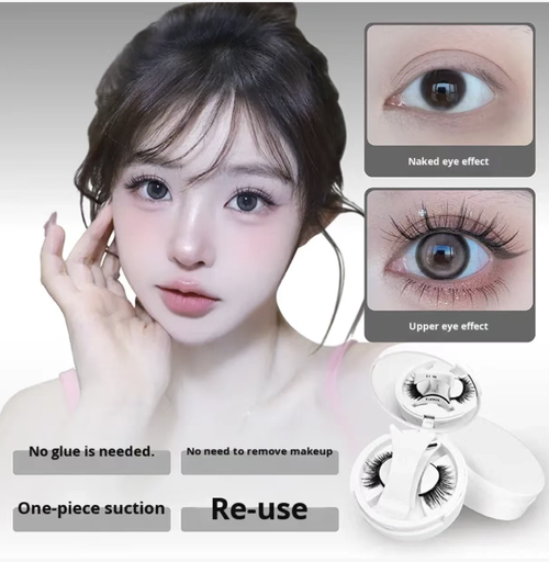 Order today and you will receive a 3-pack of magnetic 3D glue-free thick false lashes travel set. They are suitable for sensitive eyes too. It only takes 10 seconds to apply natural and thick lashes. The 3D three-dimensional design enlarges the eyes, and the accompanying travel tool box allows for makeup touch-ups at any time. It is an atmosphere-enhancing must-have that even beginners can easily master.