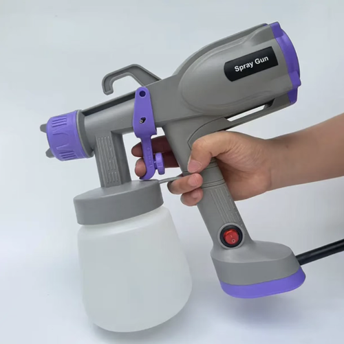 This plug-in electric spray gun is equipped with 5 adjustable nozzles, suitable for various paints and scenarios. It has powerful power and uniform atomization, ensuring efficient spraying and reducing brush marks. The ergonomic grip is comfortable to hold, and it can be disassembled for easy cleaning. It is a practical spray painting tool for home decoration and DIY. It can easily achieve professional-level spraying effects.