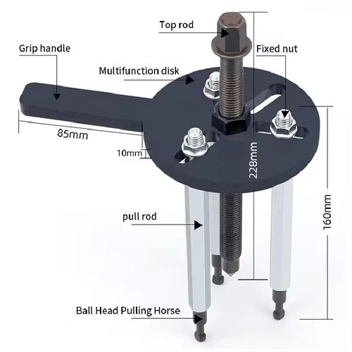 Universal Bearing Puller Set: Compatible with multiple specifications, facilitating efficient and hassle-free bearing removal