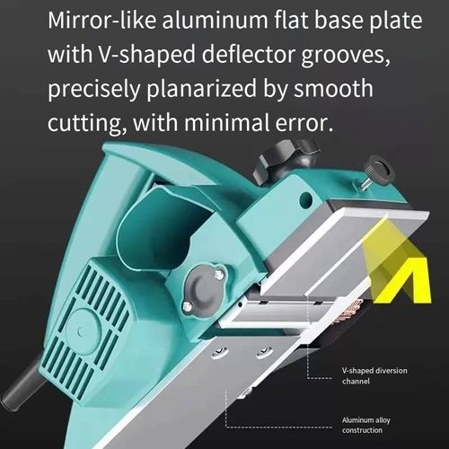 Are you still struggling with rough wood? Are you still worried about not being able to plane flat boards? This electric wood planer has the cutting force of a small tornado. It can even bend even the hardest wood. Old pine and hard birch will be revealed in a flash. The 3mm ultra-thin planing volume is so precise that it can cut wood chips as thick as a piece of paper. Even experienced carpenters with decades of experience would exclaim that this force can cut through steel plates.