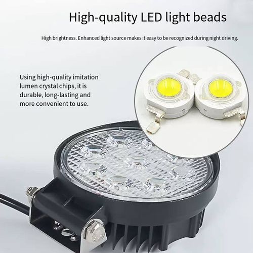 Ordering today, you will receive 2 vehicle-mounted military-grade LED lights. They are an excellent choice for providing bright illumination for machinery and vehicles. It uses high-quality LED chips and can emit strong light at night. It has waterproof and dustproof functions, and features a scientific heat dissipation design. It is sturdy and durable, and is equipped with a flexible bracket for stable fixation.