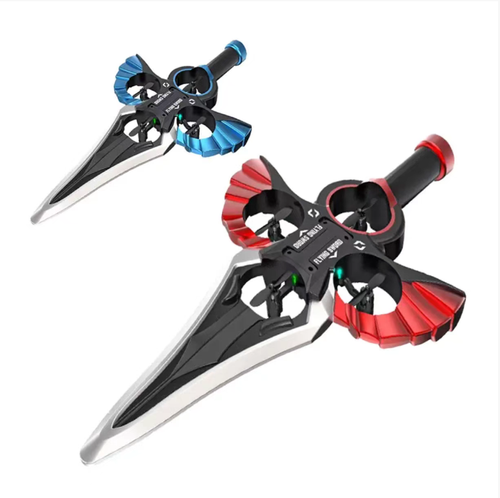 This motion-sensing remote-controlled flying sword recreates the fantasy scene of soaring on a sword. It offers dual control options of motion-sensing and gamepad, allowing you to control it simply by raising your hand. The EPP material makes it shock-resistant, and it features cool lighting. It comes with a charging cable and an extra propeller. It's suitable for adults to relieve stress and show off their coolness. It can be played both indoors and outdoors.