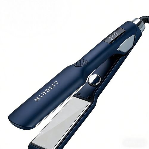 The cinema-grade negative ion ceramic board can be used for both straightening and curling. It can smoothly wrap the hair and create a smooth curl, without making it frizzy. It is suitable for all hair types and comes with a heat-resistant handle. It takes only 5 minutes to achieve a sleek straight look for commuting or a natural curl for a date. The negative ions protect your hair. —— It's portable for business trips and can be used at home as a hair curling iron!