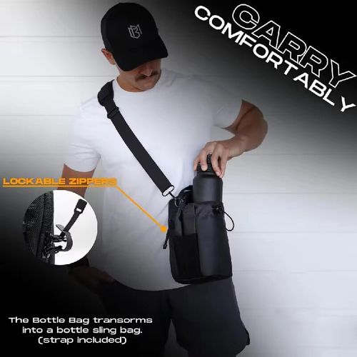 Good news for fitness enthusiasts! The dual-magnetic backplate fitness bag can be fixed with just one press. Pull the shoulder strap and it transforms into a single shoulder bag, allowing for seamless transition between fitness and commuting. It is waterproof and durable, with an inner compartment for organization. Small items stay neatly arranged, and the black color scheme maintains a minimalist appearance that is highly impressive.