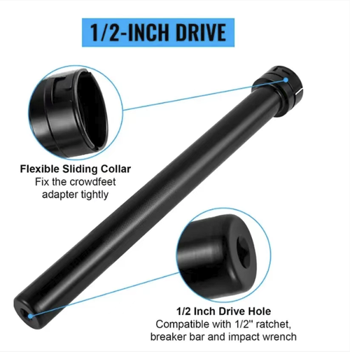 13-piece special wrench for steering gear rods, used for disassembling and assembling the ball head inside the car steering gear. Made of alloy steel, it is sturdy and resistant to torsion. The extended rod is suitable for the narrow space of the chassis. Multiple types of jaws are compatible with various models. The complete set is stored in a hard tool box, making automotive repair and chassis maintenance efficient and convenient.