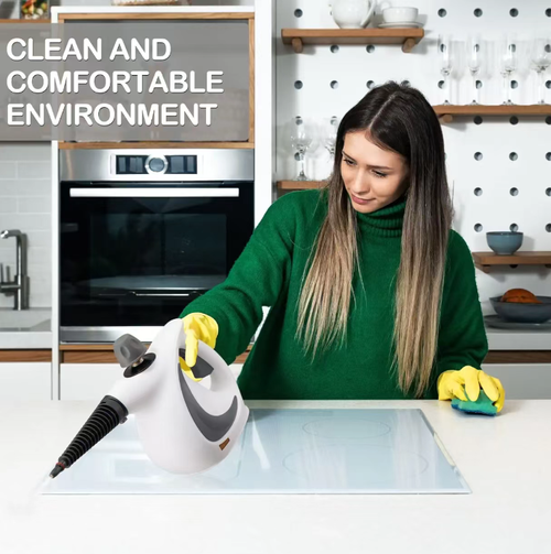 This high-temperature and high-pressure steam cleaner can produce 3.0Bar high-pressure steam within 15 seconds, achieving 99.99% sterilization and mite removal. It can quickly dissolve kitchen grease and stubborn stains in bathrooms. With a multi-accessory set, it can handle all-round cleaning in the house. It uses physical cleaning without leaving any chemical residue, making it an efficient and powerful tool for deep cleaning at home.